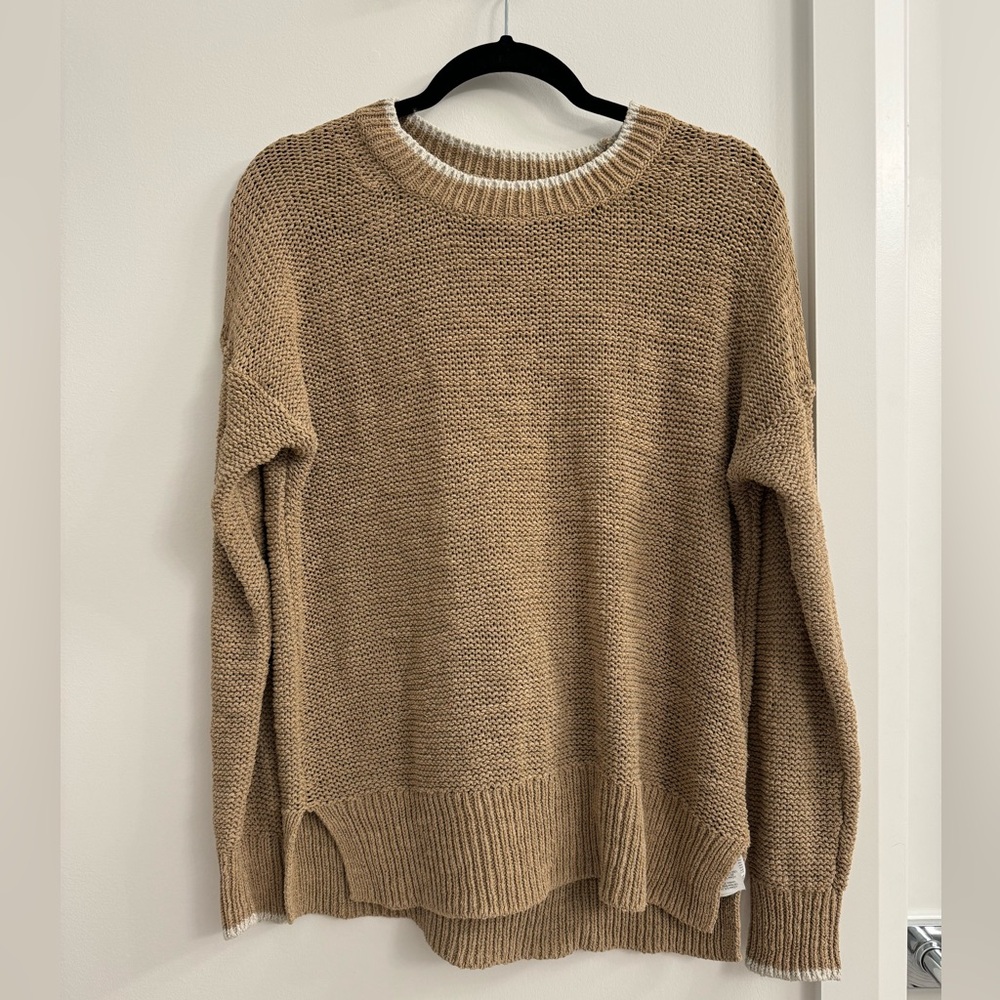 JCREW - Tan Loose Knit Sweater